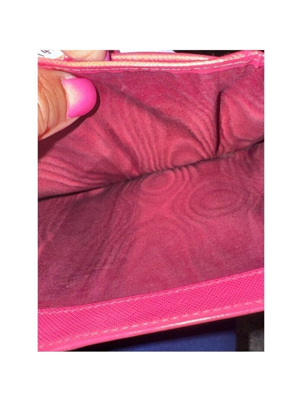 Prada Pink Saffiano tri-Fold Continental Wallet - Picture 12 of 16